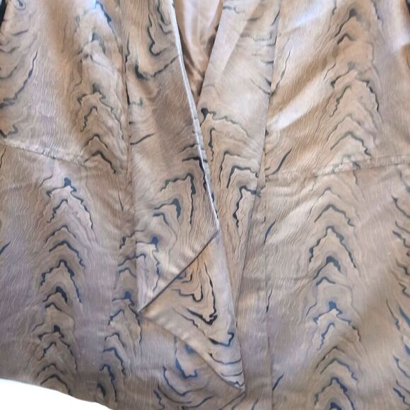 Investment Open Front Jacket BlazerWomens Size14 Brown with Black - Picture 2 of 7